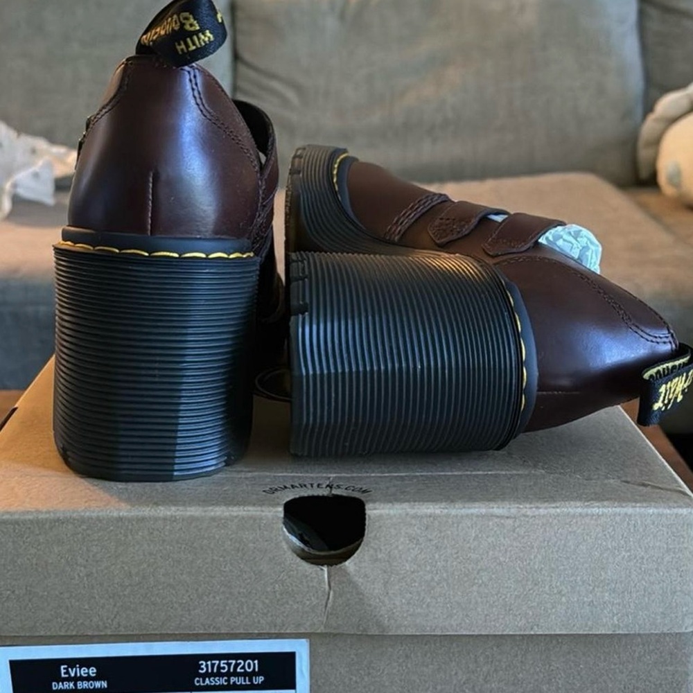 Dr. Martens Brown Heeled Boots - Picture 2 of 5